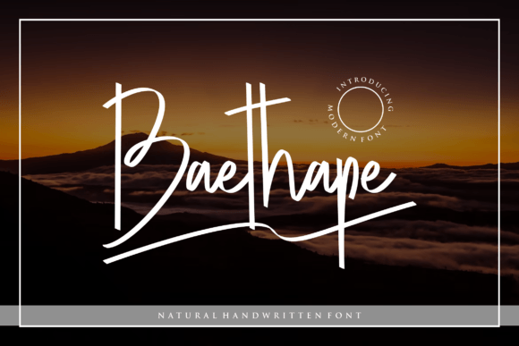 Baethape: A Bold Script Typeface for Editorial Design