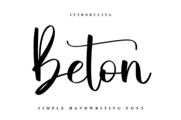 Beton: A Bold Script Font for Business
