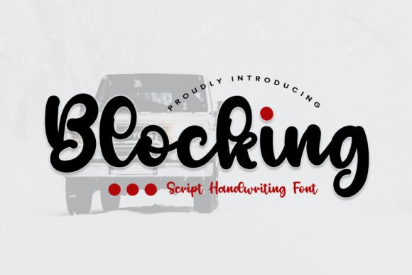 Blocking: A Modern Handwritten Font for Editorial Design