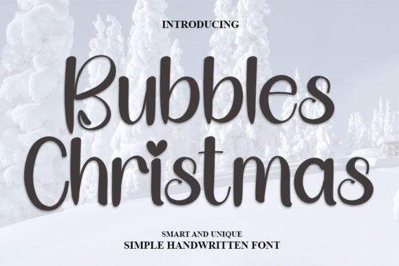 Bubbles Christmas Font for Business