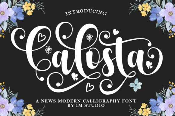 Calosta: The Handwritten Font That Elevates Your Brand