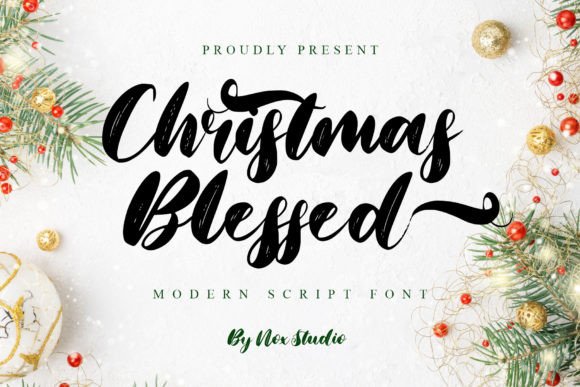 Christmas Blessed: A Timeless Handwritten Font for Branding