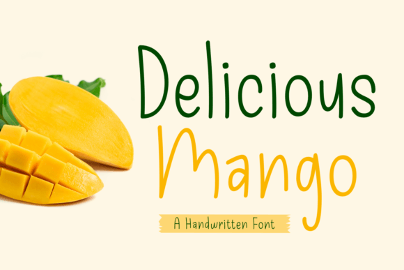 Delicious Mango Font Review: A Casual Script for Branding