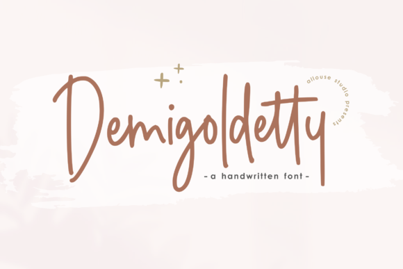 Demigoldetty: A Handwritten Font for Business