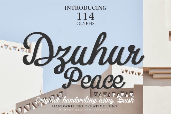 Dzuhur Peace: A Font for Business Brilliance