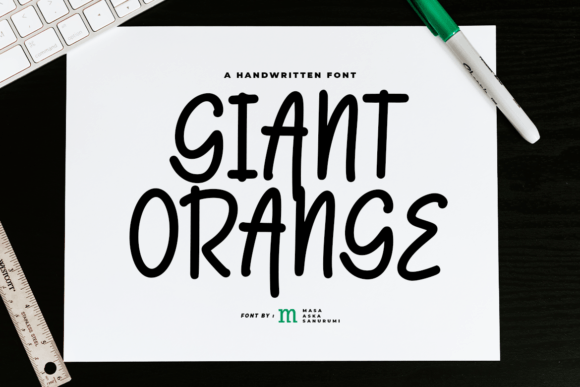 Giant Oranges: A Playful Script Font for Brand Identity