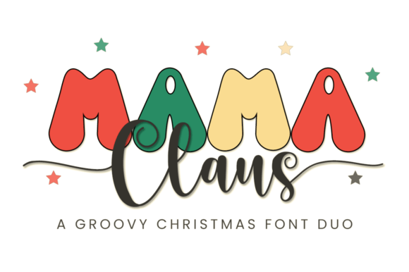 Mama Claus Duo: A Cheerful Typeface for Small Business Branding