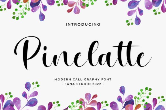 Pinelatte: A Refined Script Typeface for Modern Editorial Design