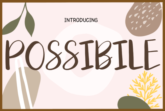 Possibile: A Handwritten Font for Creative Makers