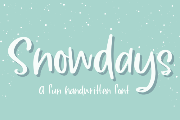 Snowdays Font: A Handwritten Typeface for Polished Branding