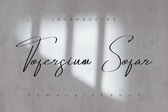 Tofersium Sofar: A Script Font for Creative Campaigns