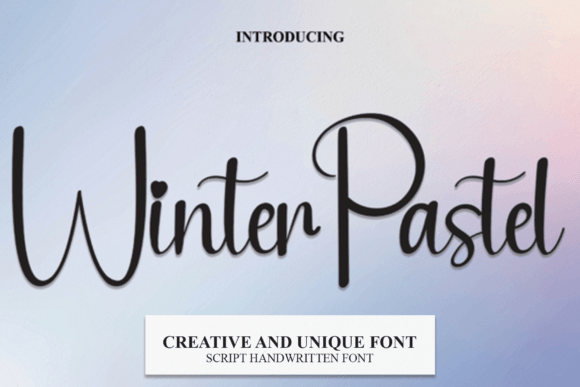 Winter Pastel: A Soft Handwritten Font